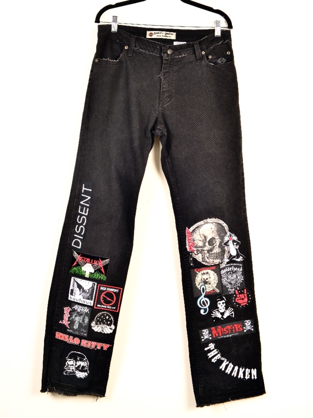 Harley Davidson Denim Jeans Reconstructed + The Great Bohemians
